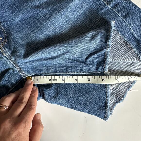 💥J.Crew Cut-off Denim Stretch Jean Shorts Women’s size 4, frayed hem - Picture 7 of 9